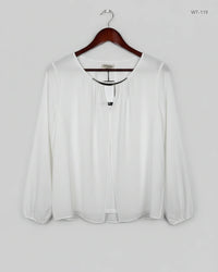 TIVTA STYLE White Women's Summer Tops (WT-119)