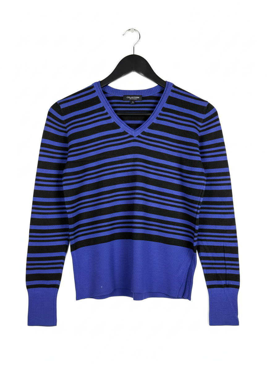 Shop PREMIUM Winter Knitted Tops by DEBEN HAMES | Preloved Branded Clothes | PURPLE/BLACK ACRYLIC | Women | OTS Thrift Store Islamabad Pakistan