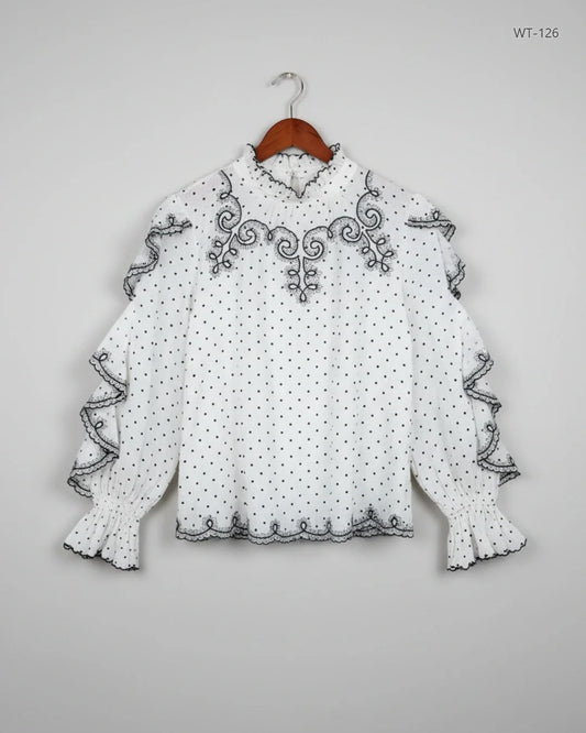 Shop Premium Womens Summer Tops by River Island | Preloved Branded Clothes | OffWhite Cotton | Women | OTS Thrift Store Karachi Pakistan