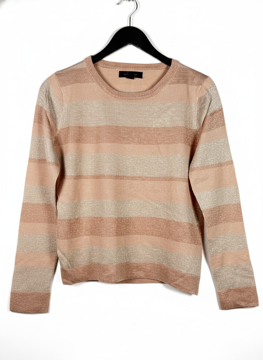 Secondhand Branded Winter Knitted Tops by ATMOSPHERE, LIGHT PINK POLYSTER fabric, PREMIUM condition, for Women - Online Thrift Shop Karachi Pakistan