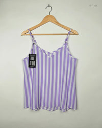 PRIMARK White & Purple Womens Summer Tops (WT-165)