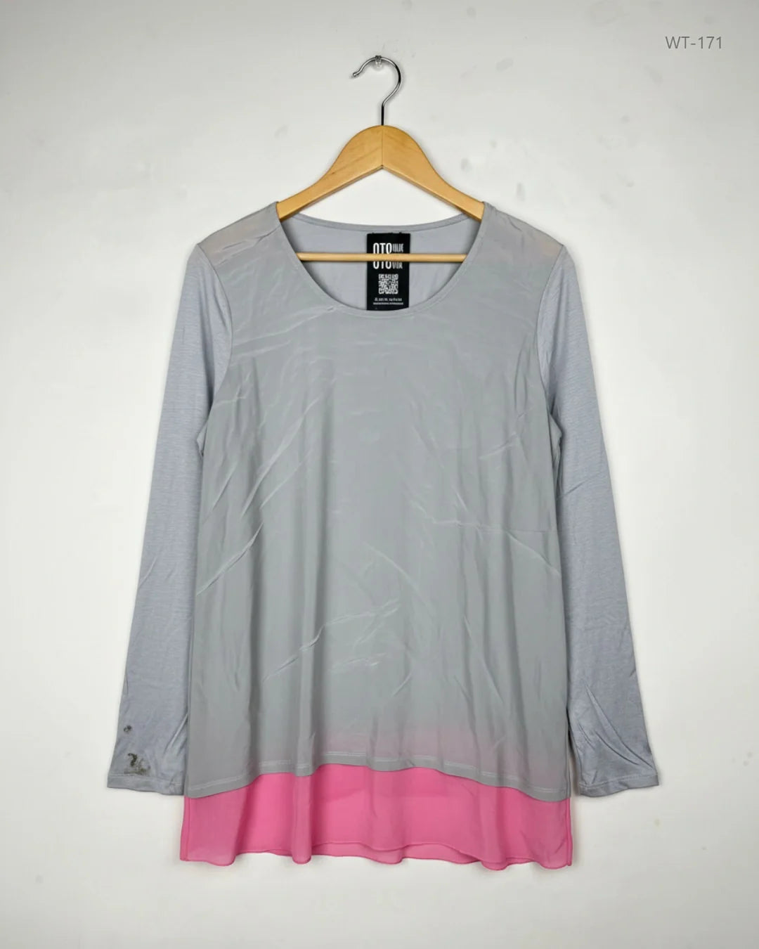 Shop Premium Womens Summer Tops by Marc Aurel | Preloved Branded Clothes | Grey Polyester | Women | OTS Thrift Store Peshawar Pakistan