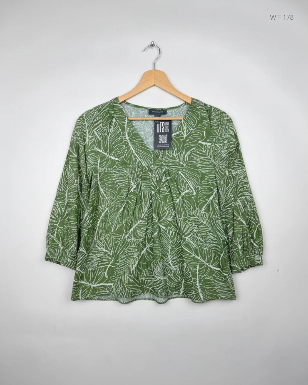 Premium Condition Womens Summer Tops | Preloved Primark | Green Viscose | Thrift Shop for Women Karachi Pakistan | OTS