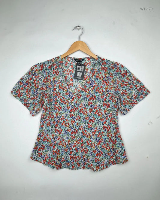 UK Imported secondhand Womens Summer Tops - New Look brand, Multi Polyester, Premium condition, for Women - Online Thrift Store Lahore Pakistan
