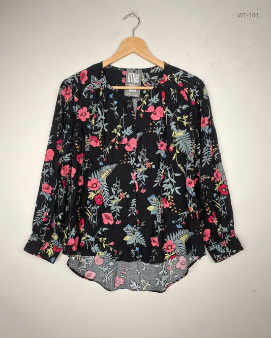 Shop Premium Womens Summer Tops by | Preloved Branded Clothes | BLACK Polyester | Women | OTS Thrift Store Lahore Pakistan