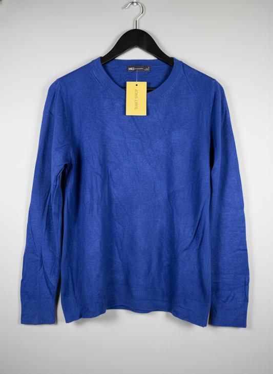 Preloved PREMIUM PLUS Winter Knitted Tops by M&S, DARK BLUE ACRYLIC for Women - OTS Thrift Shop Islamabad Pakistan