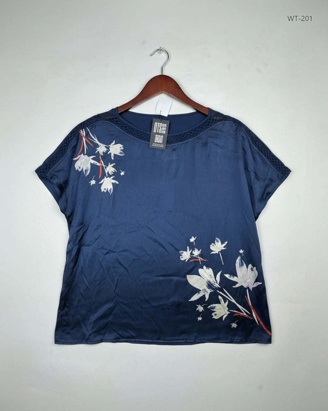 CLASSIC Navy Blue Womens Summer Tops (WT-201)