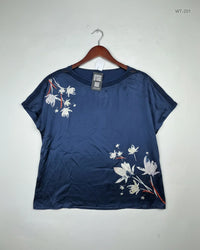 CLASSIC Navy Blue Womens Summer Tops (WT-201)