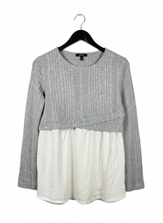 PREMIUM Condition Winter Knitted Tops | Preloved SHEIN | GREY ACRYLIC | Thrift Shop for Women Peshawar Pakistan | OTS