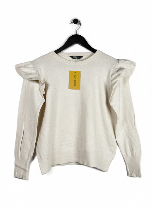 Shop PREMIUM Winter Knitted Tops by NUTMEG | Preloved Branded Clothes | WHITE ACRYLIC | Women | OTS Thrift Store Islamabad Pakistan