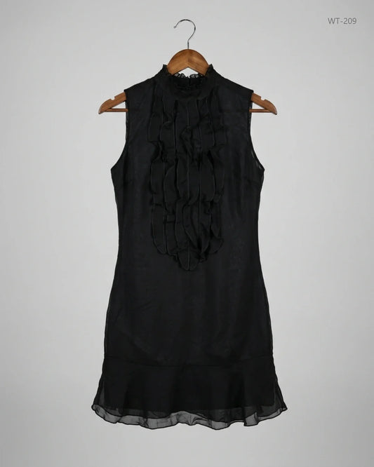 Premium Condition Womens Summer Tops | Preloved JEFFERSON | Black Polyester | Thrift Shop for Women Islamabad Pakistan | OTS