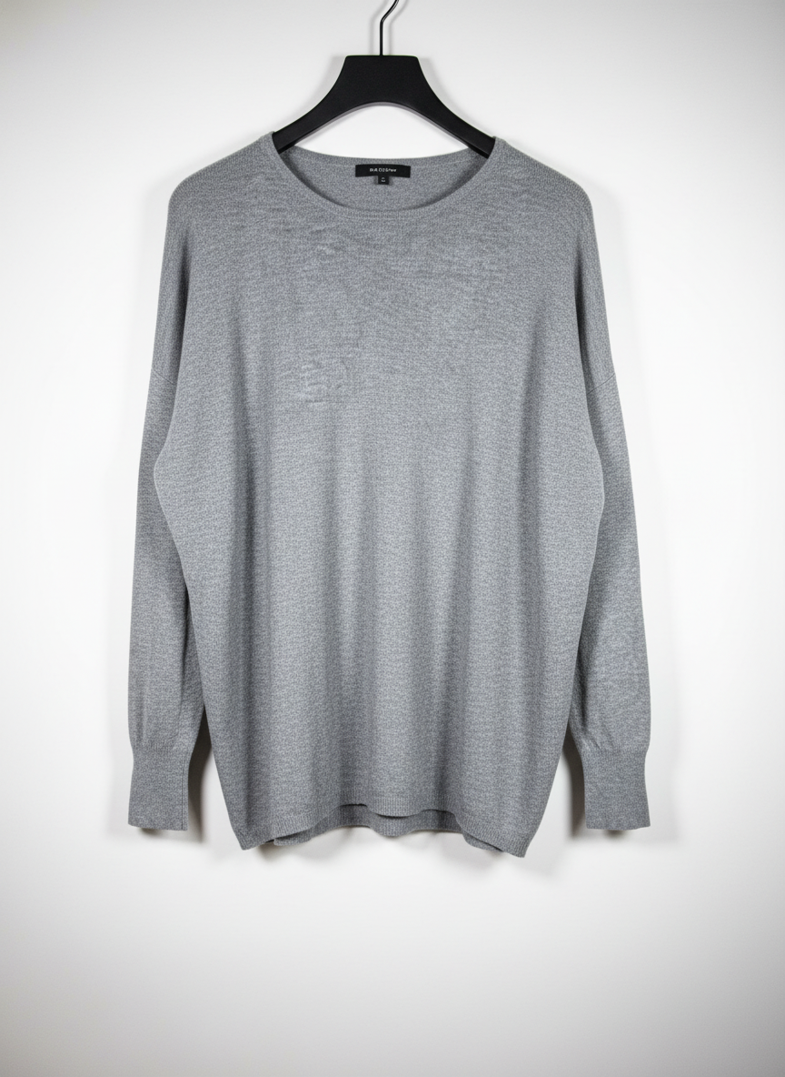 Shop PREMIUM Winter Knitted Tops by UNKNOWN | Preloved Branded Clothes | GREY VISCOSE | Women | OTS Thrift Store Karachi Pakistan