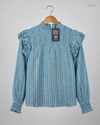 SAVIDA (WT-214) Blue Womens Summer Tops