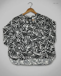 GEORGE (WT-216) Black & White Womens Summer Tops