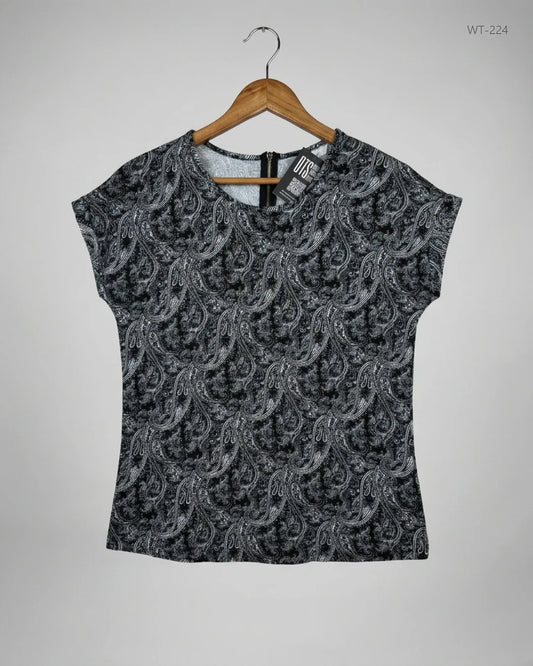 Secondhand Branded Womens Summer Tops by Peacocks, Black Polyester fabric, Premium condition, for Women - Online Thrift Shop Islamabad Pakistan