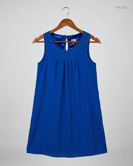 Secondhand Branded Womens Summer Tops by ONLY, Blue Polyester fabric, Excellent condition, for Women - Online Thrift Shop Lahore Pakistan