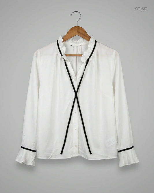 UK Imported secondhand Womens Summer Tops - CUT LABEL brand, White Viscose, Good condition, for Women - Online Thrift Store Lahore Pakistan