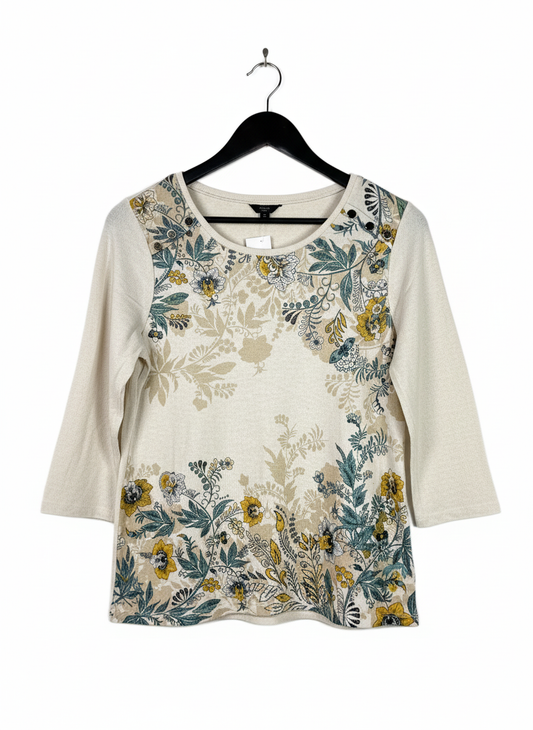 Preloved PREMIUM Winter Knitted Tops by M&CO, CREAM POLYSTER for Women - OTS Thrift Shop Islamabad Pakistan