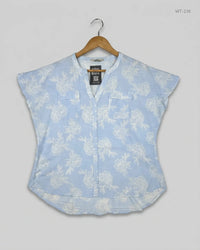 PEACOCKS (WT-236) Sky Blue Womens Summer Tops