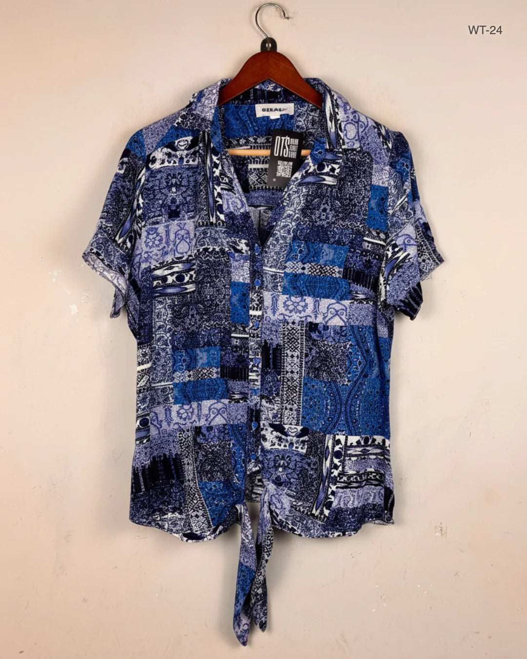 UK Imported secondhand Womens Summer Tops - Gerard brand, Blue Viscose, Premium condition, for Women - Online Thrift Store Lahore Pakistan