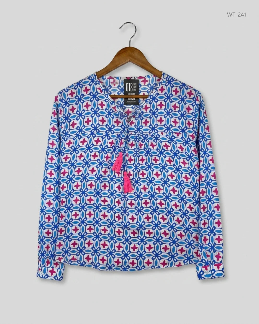 ZWILLINGSHERZ (WT-241) Blue Womens Summer Tops