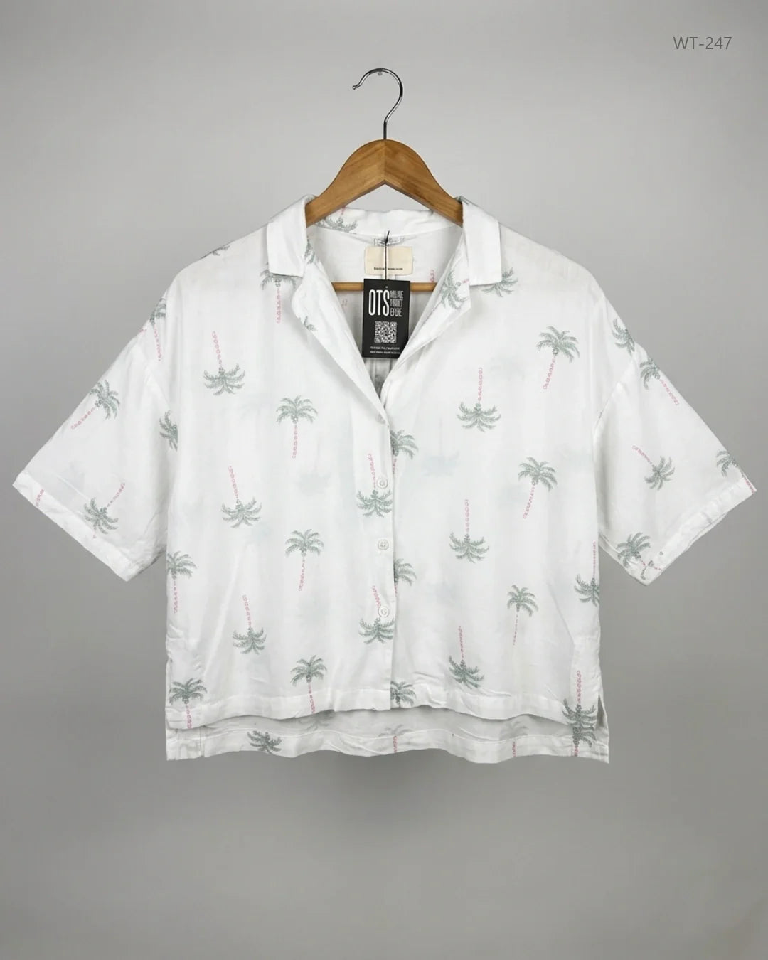 Secondhand Branded Womens Summer Tops by F&F, White Viscose fabric, Premium condition, for Women - Online Thrift Shop Islamabad Pakistan