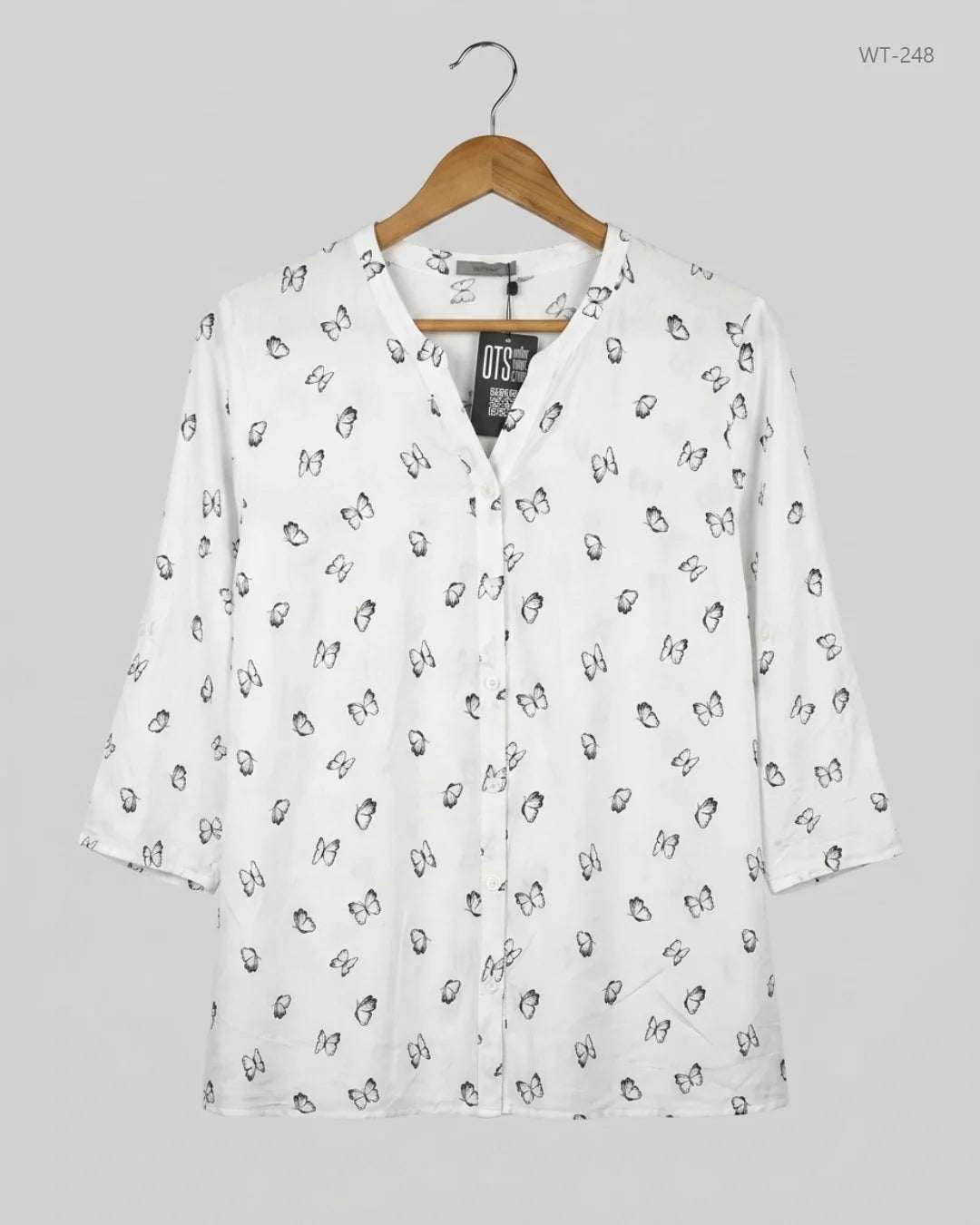 Secondhand Branded Womens Summer Tops by Papaya, White Cotton fabric, Premium condition, for Women - Online Thrift Shop Islamabad Pakistan