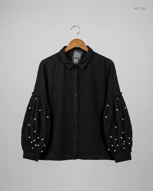 Secondhand Branded Womens Summer Tops by Zara, Black Viscose fabric, Excellent condition, for Women - Online Thrift Shop Lahore Pakistan