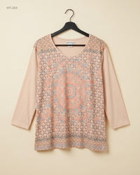 ATLASFORWOMEN (WT-254) Long-Sleeve Printed Top