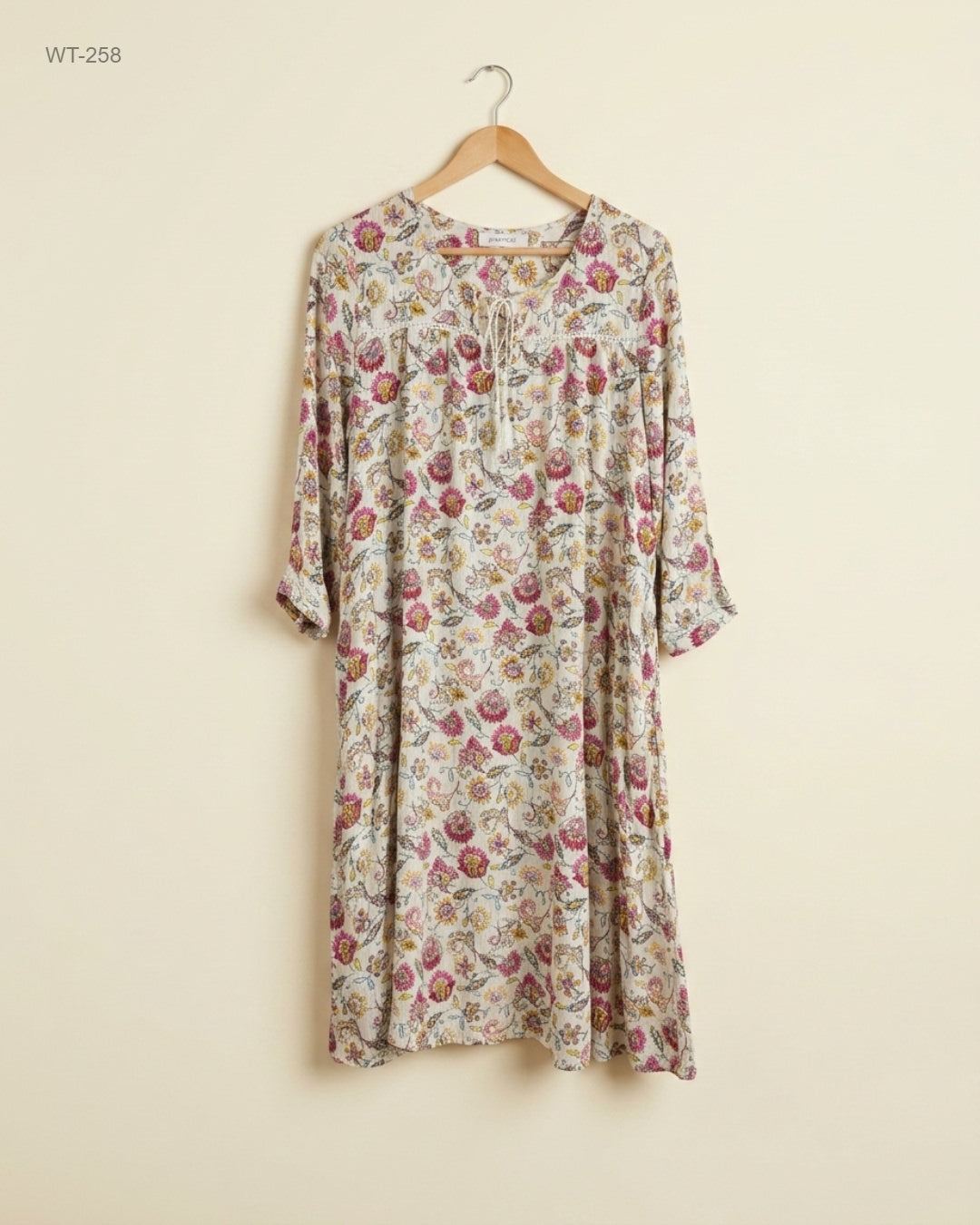 PROMOD (WT-258) Boho Floral Tunic Dress