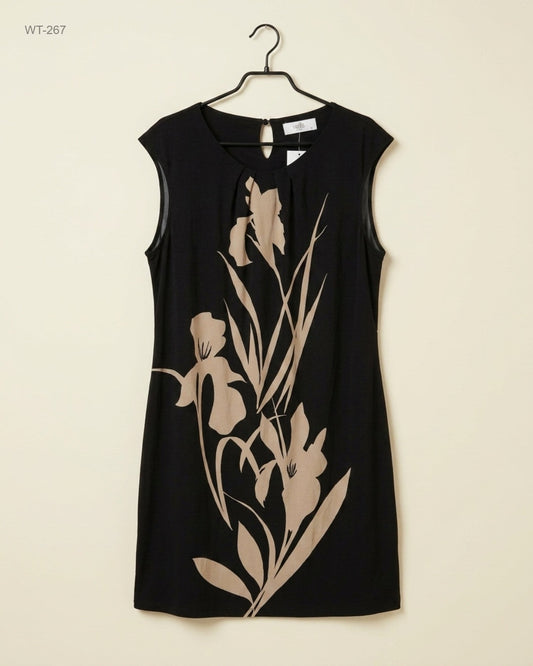 WALLIS (WT-267) Sleeveless Floral Print Shift Dress