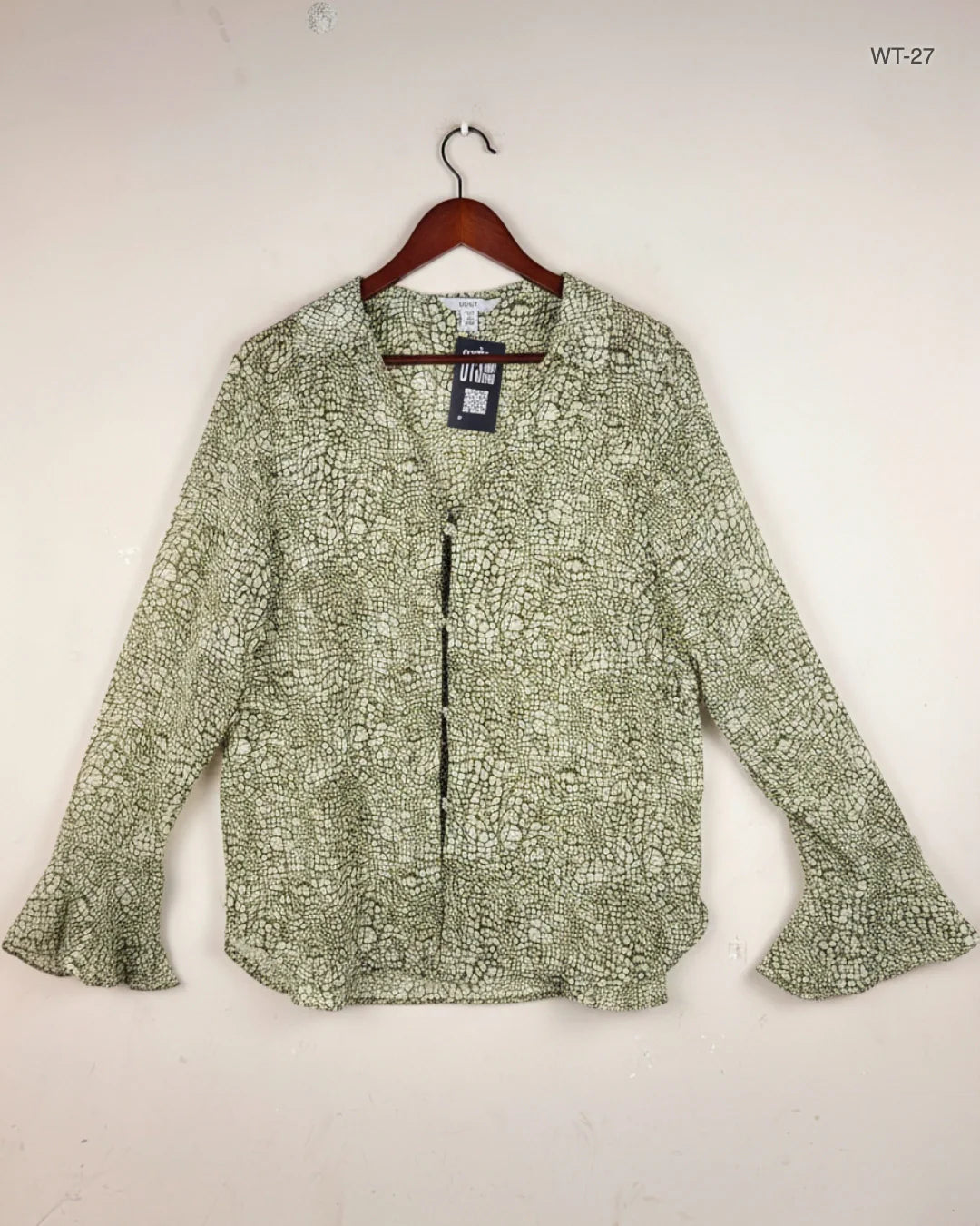 Preloved Premium Womens Summer Tops by Next, Green Polyester for Women - OTS Thrift Shop Lahore Pakistan