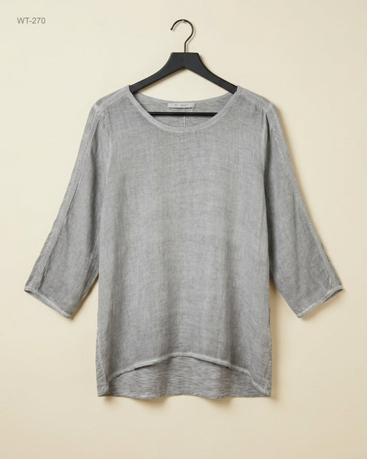 MONARL (WT-270) Long-Sleeve High-Low Tunic