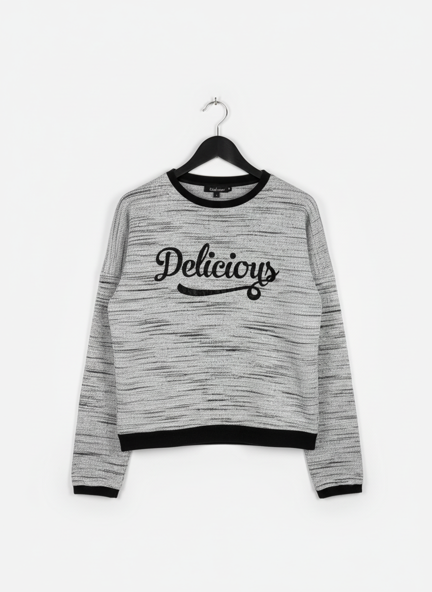 UK Imported secondhand Winter Knitted Tops - THE RIP TEE brand, GREY ACRYLIC, PREMIUM PLUS condition, for Women - Online Thrift Store Karachi Pakistan