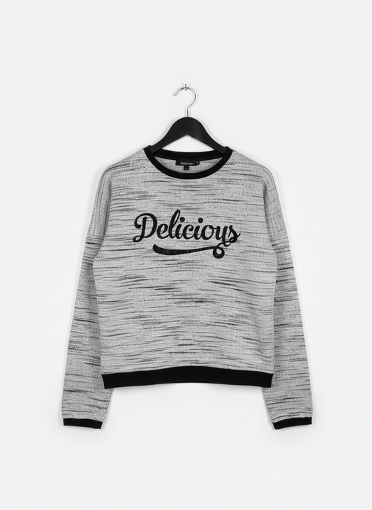 UK Imported secondhand Winter Knitted Tops - THE RIP TEE brand, GREY ACRYLIC, PREMIUM PLUS condition, for Women - Online Thrift Store Karachi Pakistan