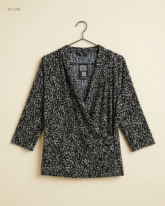 M&CO (WT-286) Surplice Wrap Top