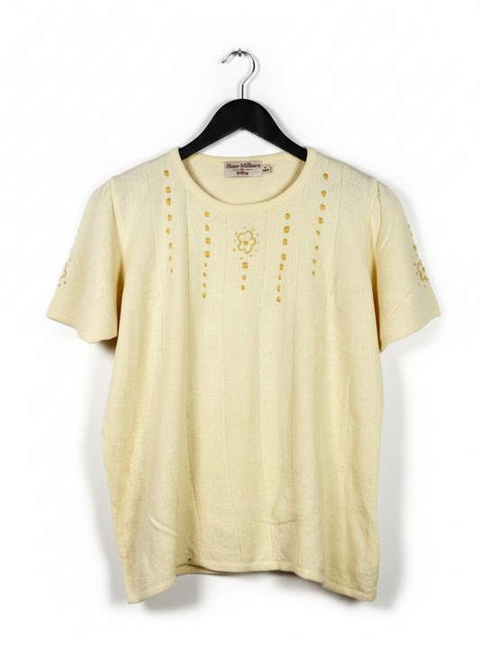 Winter Knitted Tops | EWM | Preloved Branded | CREAM ACRYLIC | PREMIUM PLUS | OTS Thrift Store Lahore Pakistan