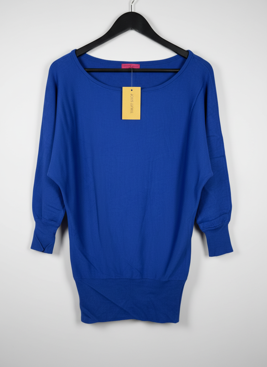 Secondhand Branded Winter Knitted Tops by LOVE LABLE, BLUE ACRYLIC fabric, PREMIUM PLUS condition, for Women - Online Thrift Shop Peshawar Pakistan