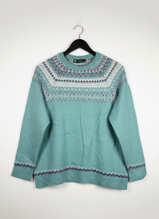UK Imported secondhand Winter Knitted Tops - AMBER brand, GREEN ACRYLIC, PREMIUM PLUS condition, for Women - Online Thrift Store Peshawar Pakistan
