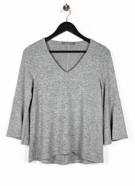 Preloved EXCELLENT Winter Knitted Tops by COIN, GREY POLYSTER for Women - OTS Thrift Shop Lahore Pakistan