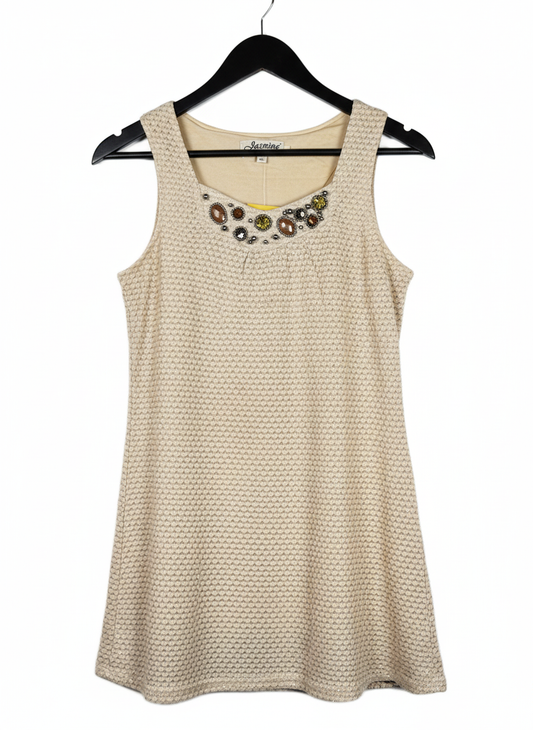 Shop GOOD Winter Knitted Tops by JASMINE | Preloved Branded Clothes | CREAM VISCOSE | Women | OTS Thrift Store Karachi Pakistan