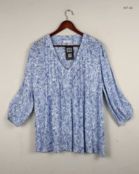 Sky Blue Women's Summer Top by Cotton Traders (WT-46)