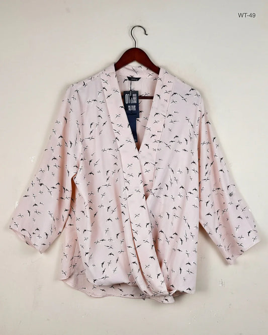 Premium Plus Condition Womens Summer Tops | Preloved Marks & Spencer | Teapink Polyester | Thrift Shop for Women Lahore Pakistan | OTS