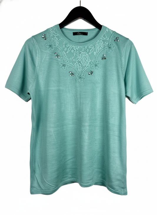 Shop PREMIUM PLUS Winter Knitted Tops by BM | Preloved Branded Clothes | GREEN ACRYLIC | Women | OTS Thrift Store Peshawar Pakistan