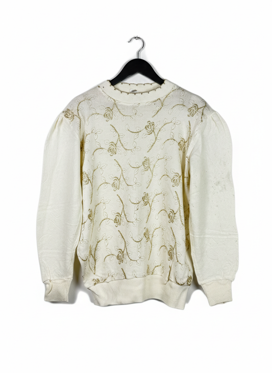 Preloved PREMIUM PLUS Winter Knitted Tops by AFIBEL, WHITE WOOL for Women - OTS Thrift Shop Karachi Pakistan