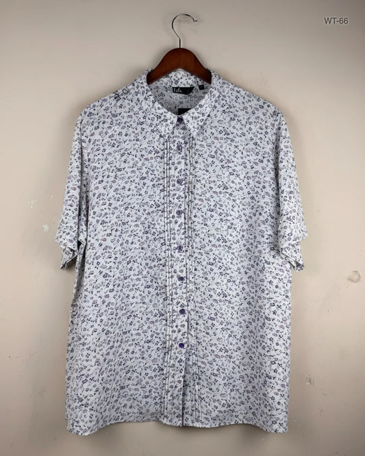 UK Imported secondhand Womens Summer Tops - EWM brand, White Polyester, Excellent condition, for Women - Online Thrift Store Islamabad Pakistan