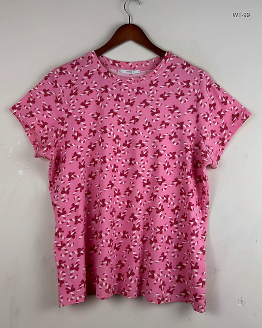 Preloved Premium Womens Summer Tops by George, Pink Cotton for Women - OTS Thrift Shop Karachi Pakistan