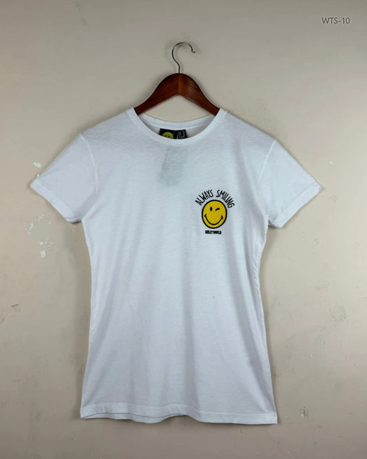 UK Imported secondhand Womens Tshirts - Primark brand, White Cotton, Premium condition, for Women - Online Thrift Store Karachi Pakistan