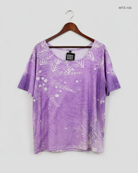 LABLE CUT Purple Womens Tshirts (WTS-105)