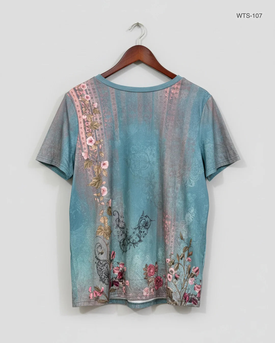 CUT LABEL Green Womens Tshirts (WTS-107)